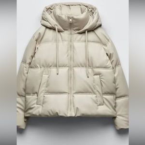 Zara puffer jacket sz Small